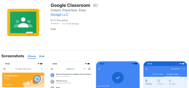 Google Classroom Android App