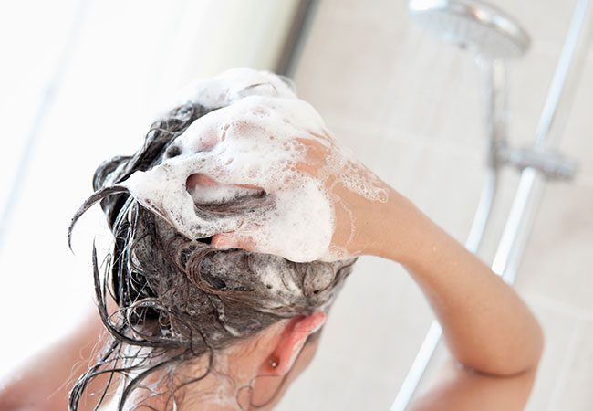 Shampoo your hair