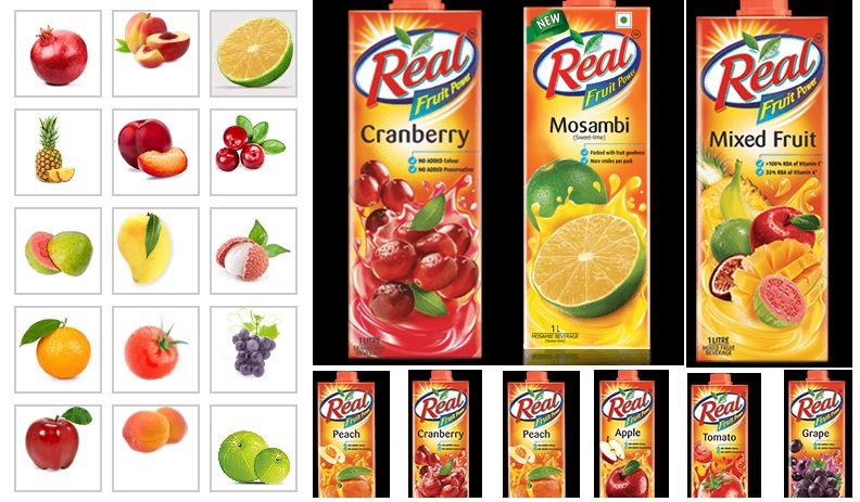 Real Fruit Juices by Dabur