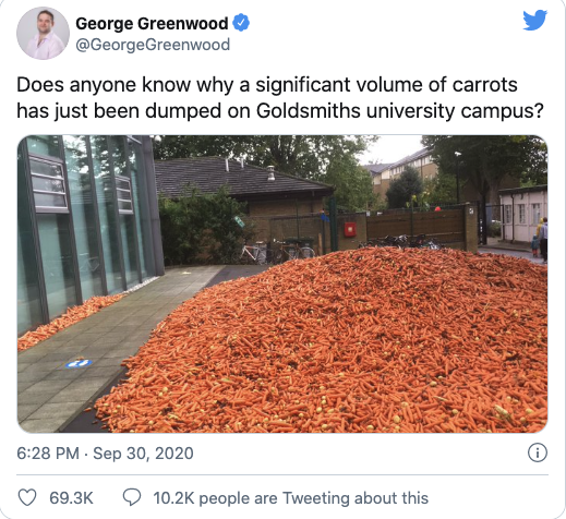 58,000 Pounds Of Carrots Dumped At A London University, Why?