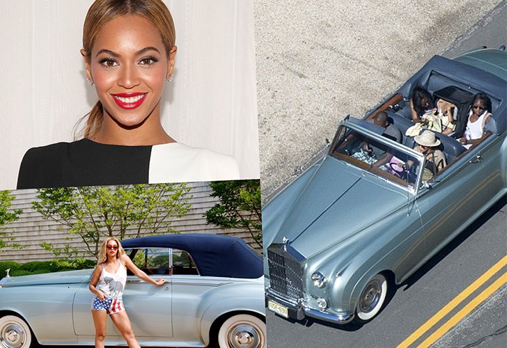 Beyonce with Rolls Royce