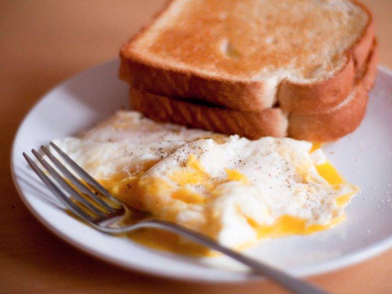 Eggs in breakfast